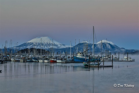 Eliason Harbor with mt Edgecumbe in the background